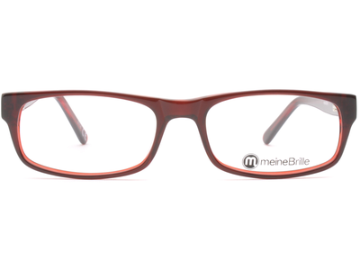 meineBrille 04-69220-01, Braun/Rot front - Ansicht 2