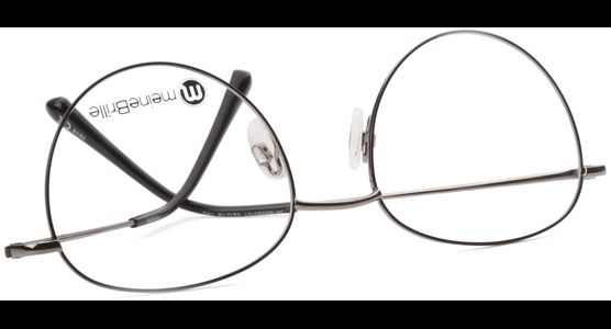 meineBrille 04-96090-01, Schwarz/Gun Glänzend umgedreht - Ansicht 7