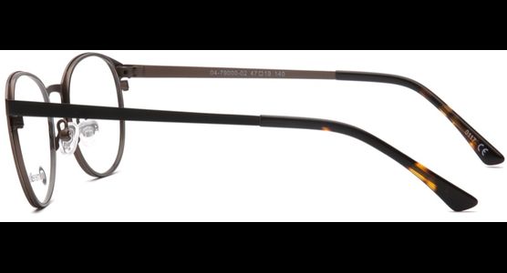 meineBrille 04-79000-02, Schwarz/Nougat Matt seite - Ansicht 6