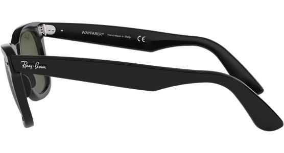 Ray-Ban RB2140 Original Wayfarer Classic Glänzend Schwarz / Grün 901 50-22 - Ansicht 4