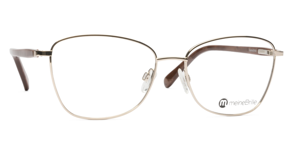 meineBrille 04-06030-02, Gold/Nougat rechts - Ansicht 5