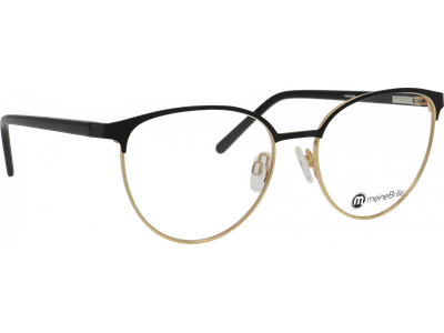 meineBrille 04-30010-01 Schwarz matt/Gold glänzend - Ansicht 4