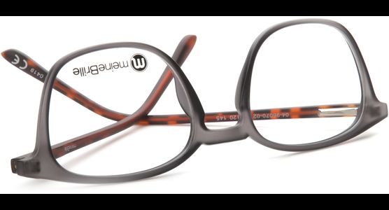 meineBrille 04-96070-02, Grau/Havanna Matt umgedreht - Ansicht 7