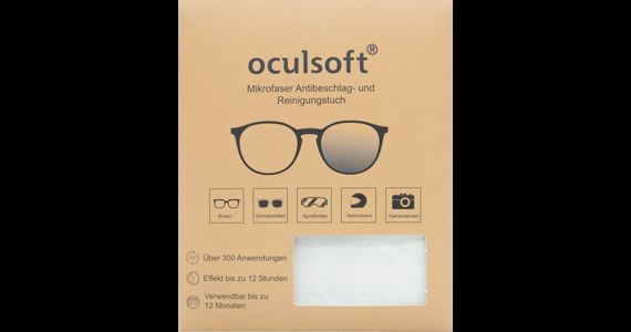 oculsoft Mikrofaser Antibeschlag- und Reinigungstuch Ansicht 1