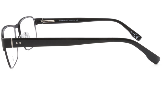 meineBrille 04-96010-01, Schwarz Matt seite - Ansicht 4