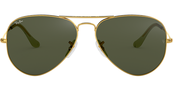 Ray-Ban Aviator Classic RB3025 L0205 Glänzend Gold / Grün 58 - MEDIUM - Ansicht 2