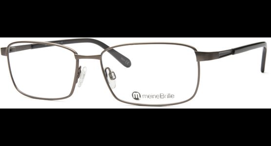 meineBrille 04-12090-02, Hell Gun matt / Dunkelgrau glänzend Schräg links - Ansicht 2