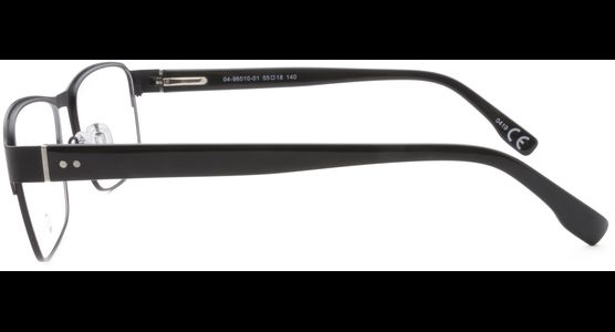 meineBrille 04-96010-01, Schwarz Matt seite - Ansicht 4
