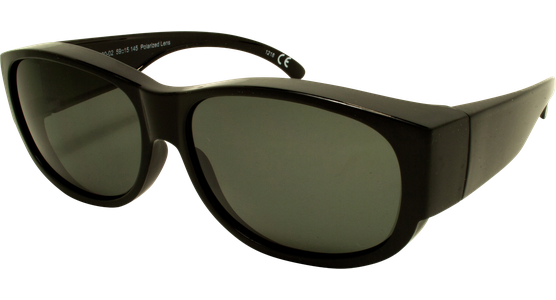 SunRay 06-71400-02 Überbrille, Schwarz glänzend - AUSVERKAUFT  - Ansicht 3