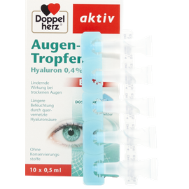 Augentropfen Doppelherz Augentropfen Extra mit Hyaluron 0,4% - 10 x 0,5 ml Ampullen