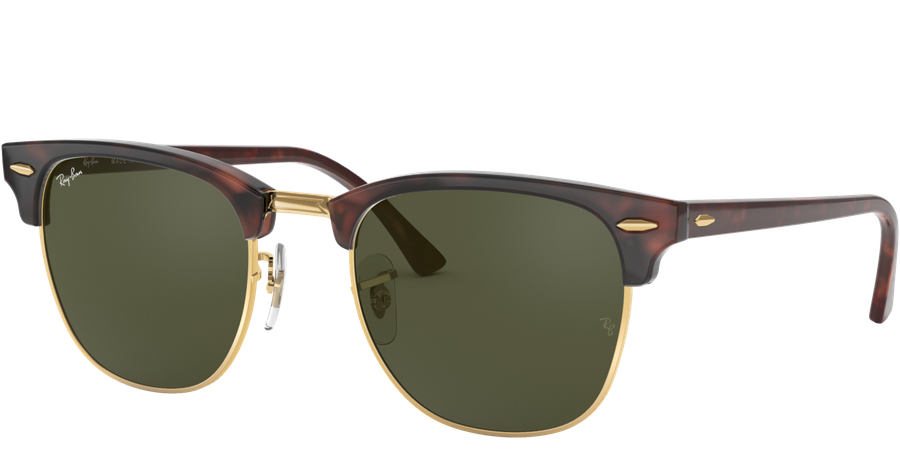 Ray-Ban Sonnenbrille Unisex Ray-Ban RB3016 Clubmaster Classic Glänzend Tortoise / Grün W0366 51 Ansicht 1