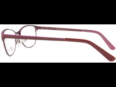 meineBrille 04-69110-01, Dunkel Rot/Pink seite