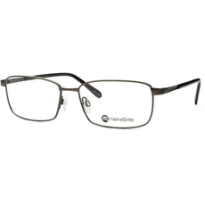 meineBrille Brille Herren meineBrille 04-12090-01, Dunkel Gun matt / Schwarz glänzend