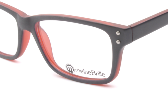 meineBrille 04-69130-01, Marine Blau/Rot Matt nah - Ansicht 4