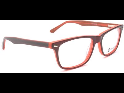 meineBrille 04-69000-01, Braun/Rot Matt rechts