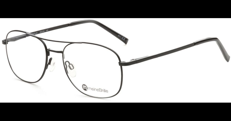 meineBrille Brille Herren meineBrille 04-79070-01, Schwarz Matt Ansicht 1