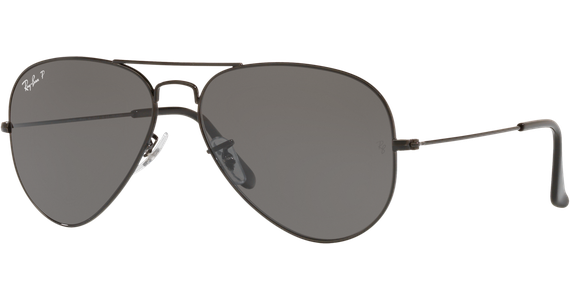 Ray-Ban Aviator Total Black RB3025 002/48 Schwarz/Schwarz 58 - MEDIUM - Ansicht 2