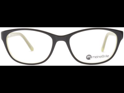 meineBrille 04-69180-01, Schwarz/Hellgrün front