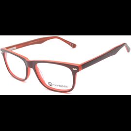 meineBrille 04-69000-01, Braun/Rot Matt links