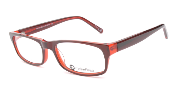 meineBrille 04-69220-01, Braun/Rot links - Ansicht 5