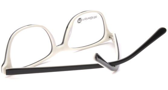 meineBrille 04-69040-02, Schwarz/Creme hinten - Ansicht 7