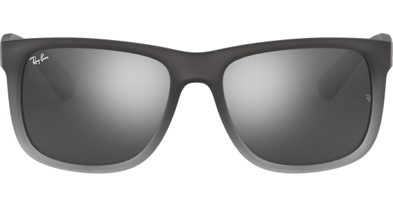 Ray-Ban RB4165 Justin Classic Matt Grau / Silber Verspiegelt 852/88 54 - Ansicht 3