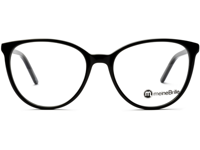 meineBrille 04-06000-01, Schwarz Front - Ansicht 2