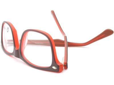 meineBrille 04-69000-01, Braun/Rot Matt umgedreht - Ansicht 5