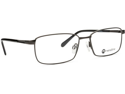 meineBrille 04-12090-01, Dunkel Gun matt / Schwarz glänzend - Ansicht 4