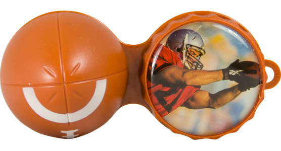 3d-Linsenbehaelter Football - Ansicht 2