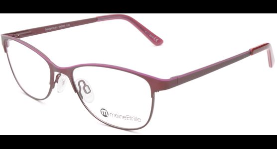 meineBrille 04-69110-01, Dunkel Rot/Pink links - Ansicht 2