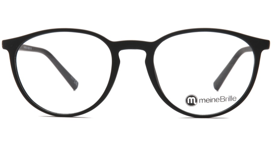 meineBrille 04-79010-01, Schwarz Matt front - Ansicht 3