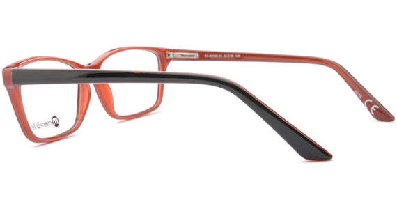 meineBrille 04-69190-01, Schwarz/Rot seite - Ansicht 4