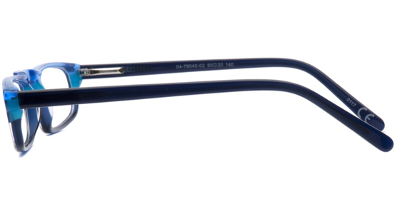 meineBrille 04-79040-02, Hellblau/Dunkel Blau seite - Ansicht 5