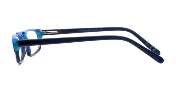 meineBrille 04-79040-02, Hellblau/Dunkel Blau seite - Ansicht 5