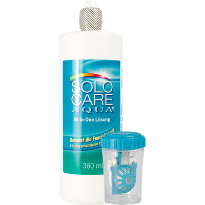 All in One Lösung Solocare Aqua Einzelflasche Ansicht 2