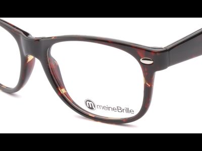 meineBrille 04-69150-01, Dunkel Havanna nah