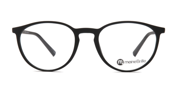 meineBrille 04-79010-01, Schwarz Matt front - Ansicht 2