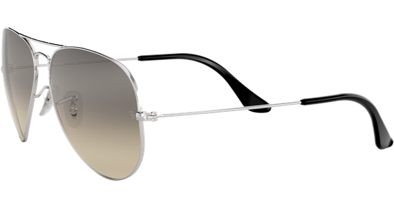 Ray-Ban Aviator Gradient RB3025 003/32 Silber/Grau 58 - MEDIUM - Ansicht 3