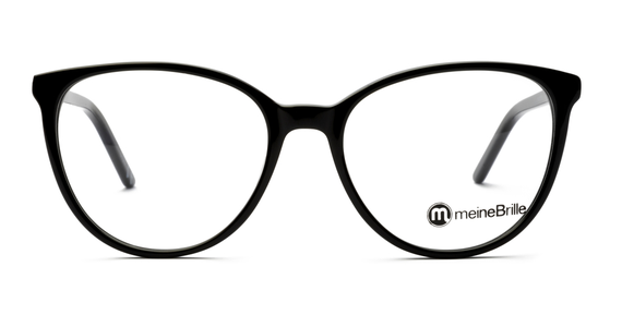 meineBrille 04-06000-01, Schwarz Front - Ansicht 2