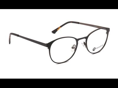 meineBrille 04-79000-02, Schwarz/Nougat Matt rechts