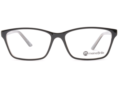 meineBrille 04-69190-02, Schwarz/Milky front - Ansicht 2