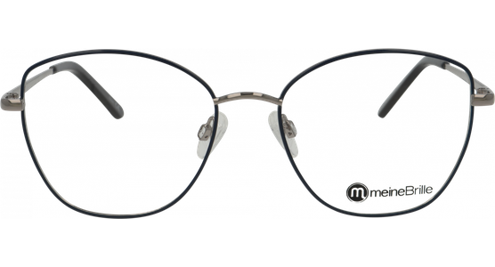 meineBrille 04-40110-03, Dunkelblau/Silber glänzend - Ansicht 5