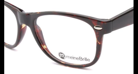 meineBrille 04-69150-01, Dunkel Havanna nah - Ansicht 4
