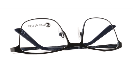 meineBrille 04-87020-01, Schwarz/Blau Matt umgedreht - Ansicht 6