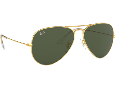 Ray-Ban Aviator Classic RB3025 Glänzend Gold / Grün 001 62 - LARGE - Ansicht 5