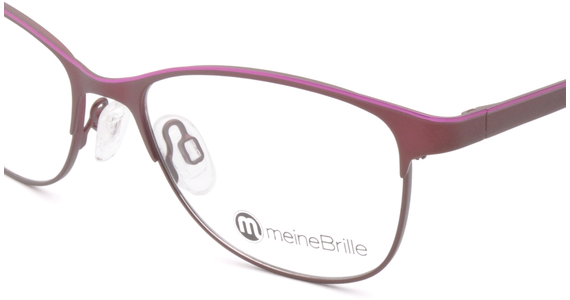 meineBrille 04-69110-01, Dunkel Rot/Pink nah - Ansicht 3