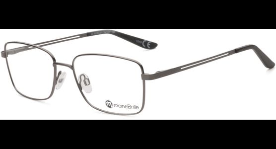 meineBrille 04-96080-01, Dunkel Gun Matt links - Ansicht 2