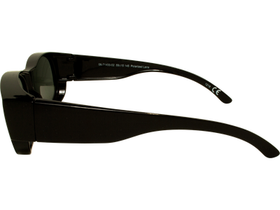 SunRay Sonnenbrille Unisex SunRay 06-71400-02 Überbrille, Schwarz glänzend - AUSVERKAUFT  Ansicht 3