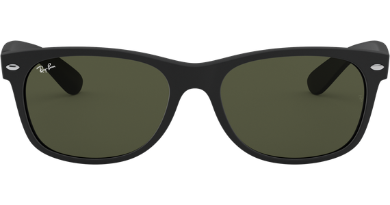 Ray-Ban RB2132 New Wayfarer Classic Matt Schwarz / Grün 622 55 - Ansicht 4